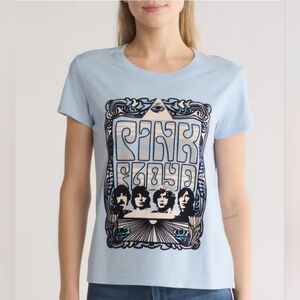 Pink Floyd Graphic Women's Blue T-Shirt